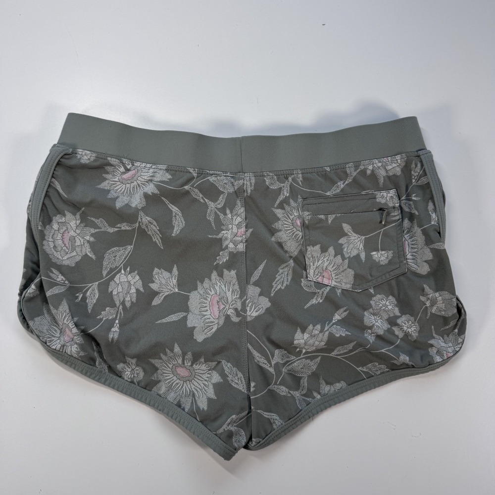 CARVE DESIGNS 1.5" Swim Bottom Shorts Womens Small Lined Green Floral Print - Picture 7 of 13